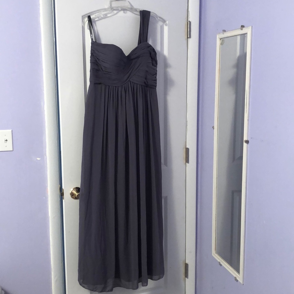 Davids bridal bridesmaids dress pewter size 14